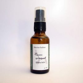 macérat huileux de lierre bouteille avec spray