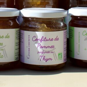 confiture de pommes/thym bio