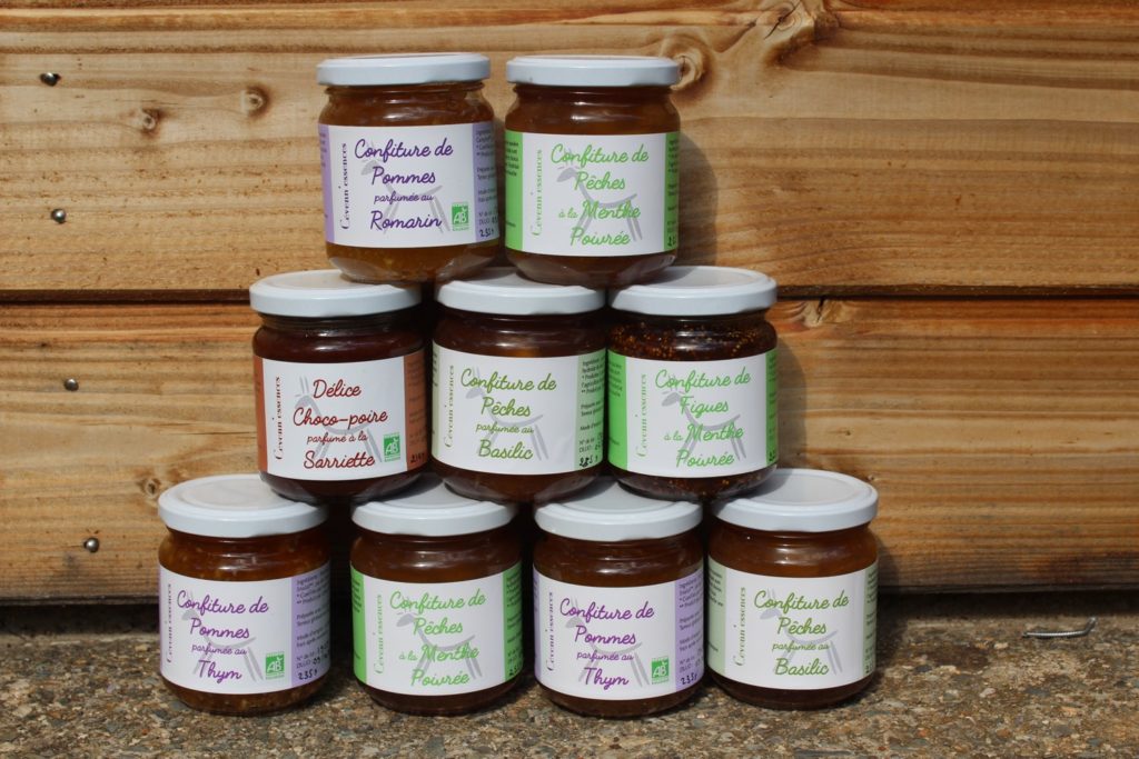 confitures aromatisées par Cévenn'essences