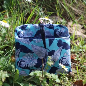 pochette bleue pour savons